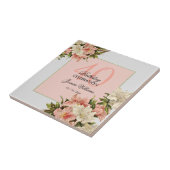 Carreau Décorations florales Anniversaire féminin (Côté)