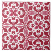 Carreau Decorative Red Azulejo Tile Patchwork Pattern (Devant)