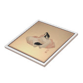 Carreau Decorative Tile with Ancient Japanese Print (Côté)