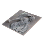 Carreau Découpage en pierre de guerrier aztèque (Côté)