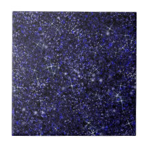 Deep Delft Midnight Blue Color Faux Parties scinti