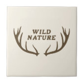 Carreau Deer Antlers & Wild Nature (Devant)