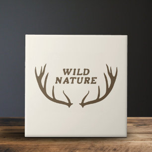Carreau Deer Antlers & Wild Nature