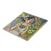 Carreau Déesse des fleurs (Côté)