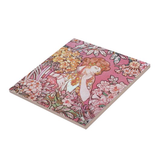 Carreau Déesse des fleurs (Côté)