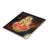 CARREAU DÉESSE INDIENNE DE MAA MAHALAXMI DEVI DE LA (Côté)