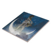 Carreau Déesse Luna la nuit semant des étoiles (Côté)