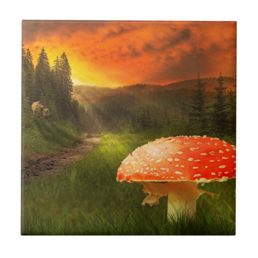 Carreau Définition du soleil d'automne. (Devant)