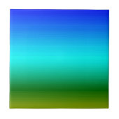 Carreau Dégradé bleu et vert mer et ciel (Devant)