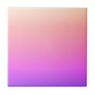 Carreau Dégradé coloré rose pêche et violet qui s'estompe