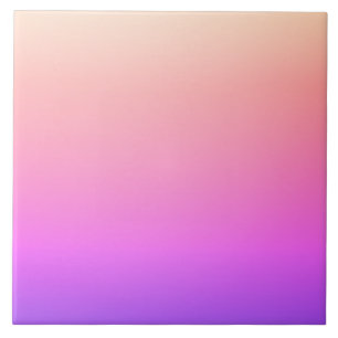 Carreau Dégradé de couleur rose pêche et violet qui s'esto