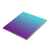 Carreau Dégradé de fond simple Turquoise Bleu Violet (Côté)