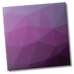 Carreau Dégradé géométrique moderne violet<br><div class="desc">Style moderne géométrique Ombre violet Gradient carreaux céramique moderne. Ce motif obstrué par des couleurs intéressantes présente différentes nuances de violet et a aussi un effet d'ombre ou de dégradé. Que vous souhaitiez utiliser ce carrelage comme petit dessous de verre ou trivet pour boire un verre ou une assiette... ou...</div>