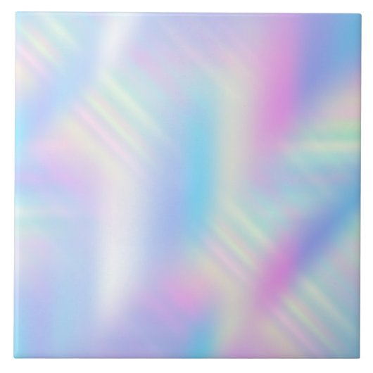 Carreau Dégradé holographique pastel iridescent (Devant)