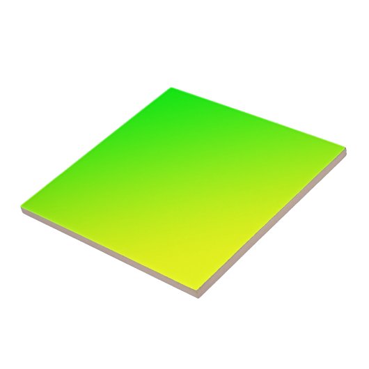 Carreau dégradé jaune vert (Côté)