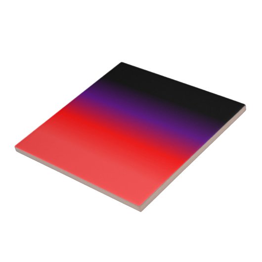 Carreau Dégradé noir, pourpre et rouge (Côté)