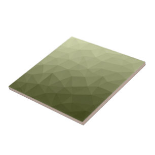 Carreau Dégradé vert clair de l'armée motif géométrique en