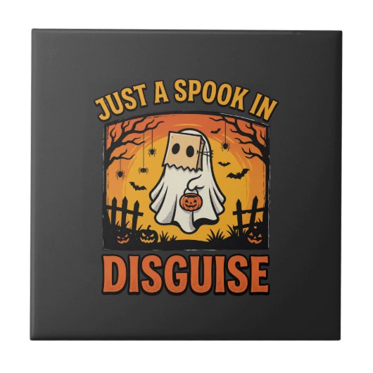 Carreau Déguisement de fantôme Halloween (Devant)