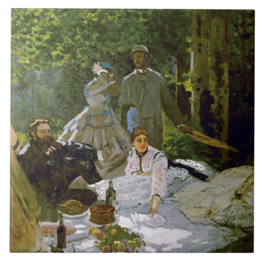 Carreau Déjeuner vintage sur l'Herbe Claude Monet (Devant)