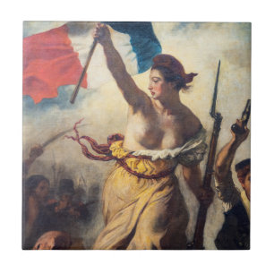 Carreau Delacroix - La Liberté guidant le peuple Gros plan