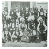 Carreau Délégation indienne des chefs de Sioux à (Devant)