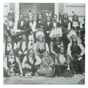 Carreau Délégation indienne des chefs de Sioux à