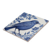 Carreau Delft Bird Classique Bleu et Blanc (Côté)