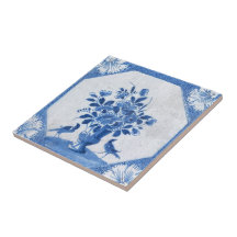 Delft Bleu Oiseaux floral France Pays Pierre