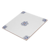 Carreau Delft Blue Matching Dutch Indigo Mix Match Empty C (Côté)