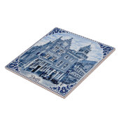 Carreau Delft houses Delft Blue style ceramic tile (Côté)