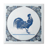Carreau Delft look Rooster, change image,  Ceramic Tile (Devant)