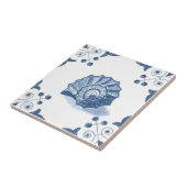 Carreau Delft Shell en spirale couvrent de tuiles avec des (Côté)