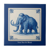Carreau Delft Wooly Mammoth (Devant)