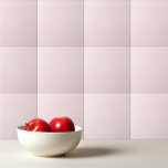 Carreau Délicat couleur unie rose pâle<br><div class="desc">Délicat design rose pâle et uni couleur uni.</div>