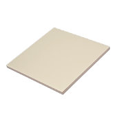 Carreau Délicate couleur crème beige solide (Côté)