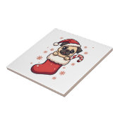 Carreau Délice de Pug de Noël (Côté)