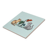 Carreau Délice d'été des chatons vert mousse de mer (Côté)