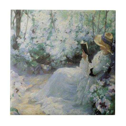 Carreau Delicious Solitude par Frank Bramley, Art Vintage (Devant)