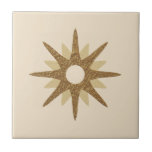 Carreau Démarrage Or Unique Du Milieu Du Siècle<br><div class="desc">Décor moderne du milieu du siècle, avec une simple entrée vintage en or rétro sur un arrière - plan beige. Design moderne simple et propre. Créez votre propre mosaïque personnalisée en téléchargeant une nouvelle image, ou utilisez le bouton "message" pour contacter le concepteur pour obtenir de l'aide. Pour créer votre...</div>