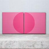 Carreau Demi-cercle rose rétro Mi-siècle moderne