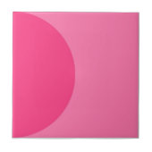 Carreau Demi-cercle rose rétro Mi-siècle moderne (Devant)