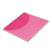 Carreau Demi-cercle rose rétro Mi-siècle moderne (Côté)