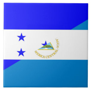 Carreau demi de symbole de pays de drapeau du Honduras