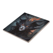 Carreau Demon Woman Queen Dark Imaginaire Art (Côté)