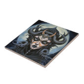 Carreau Demon Woman Queen Dark Imaginaire Art (Côté)