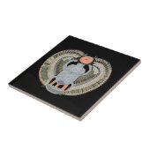 Carreau Dendroctone du Scarab couleur pastel égyptien (Côté)