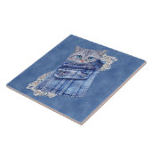 Carreau Denim Jean poches, chatons et dentelle (Côté)