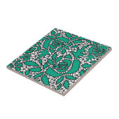 Carreau Dentelle abstraite sans couture romantique rétro v (Côté)