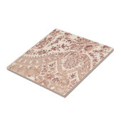 Carreau Dentelle florale rose (Côté)