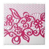 Carreau Dentelle rouge (Devant)